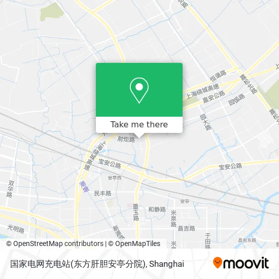 国家电网充电站(东方肝胆安亭分院) map