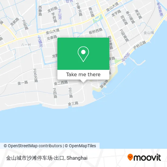 金山城市沙滩停车场-出口 map
