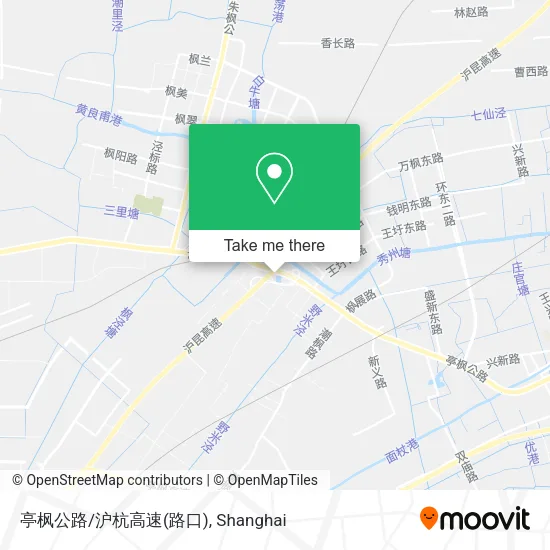 亭枫公路/沪杭高速(路口) map