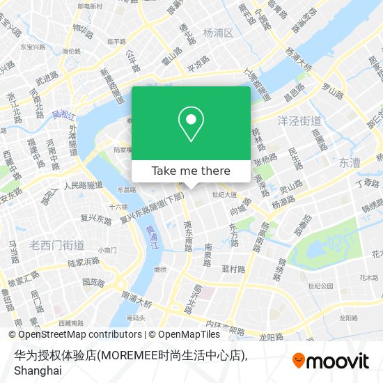 华为授权体验店(MOREMEE时尚生活中心店) map