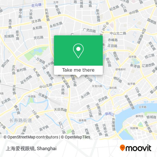 上海爱视眼镜 map