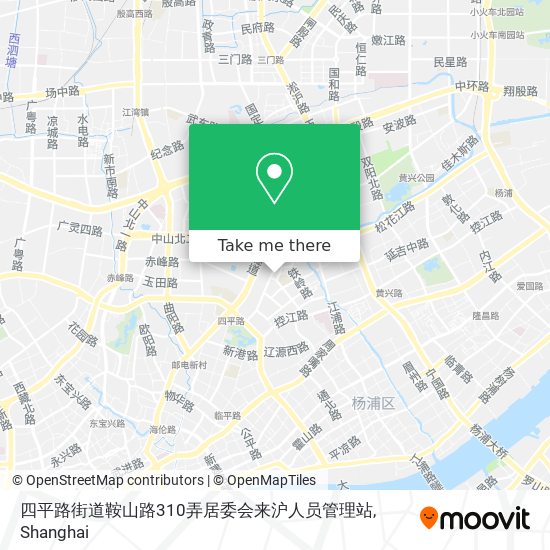 四平路街道鞍山路310弄居委会来沪人员管理站 map