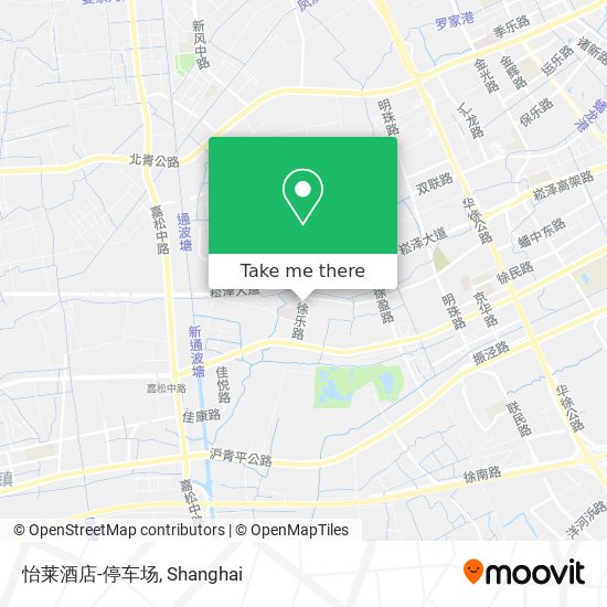 怡莱酒店-停车场 map