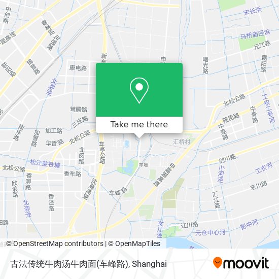古法传统牛肉汤牛肉面(车峰路) map