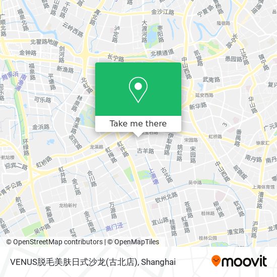 VENUS脱毛美肤日式沙龙(古北店) map