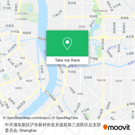中共浦东新区沪东新村街道东波苑第三居民区总支部委员会 map
