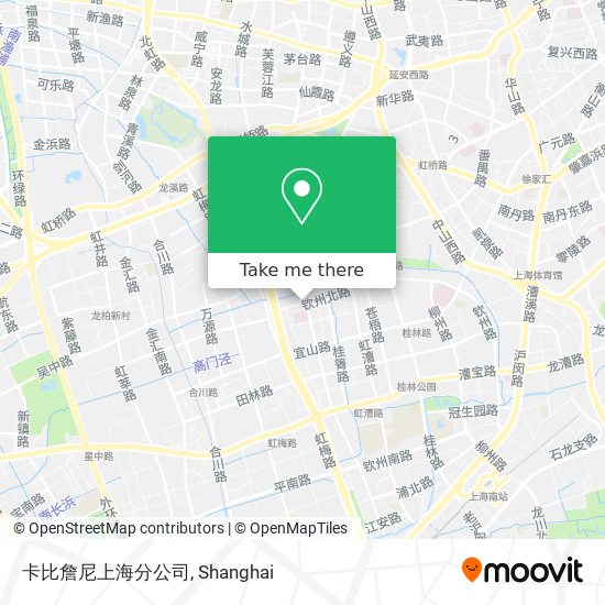 卡比詹尼上海分公司 map