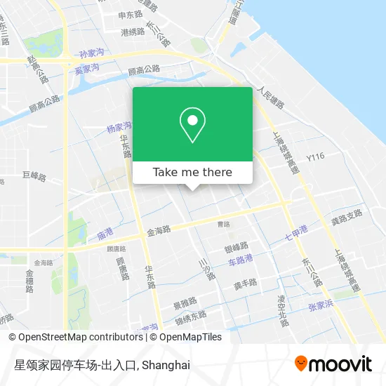 星颂家园停车场-出入口 map