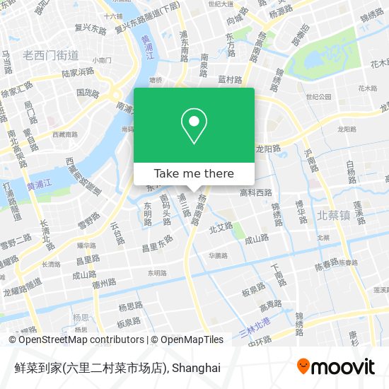 鲜菜到家(六里二村菜市场店) map