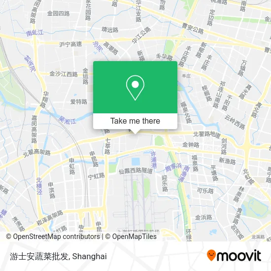 游士安蔬菜批发 map