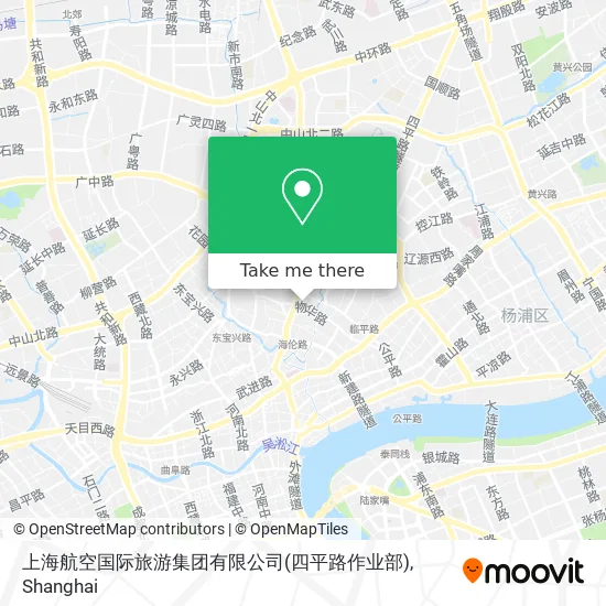 上海航空国际旅游集团有限公司(四平路作业部) map