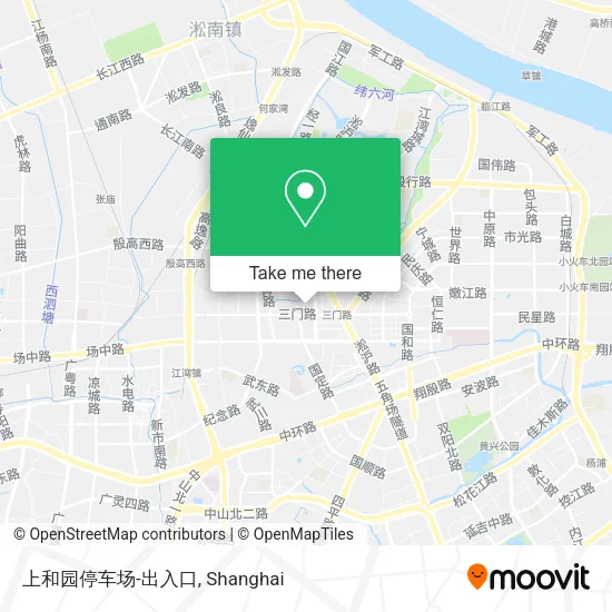 上和园停车场-出入口 map