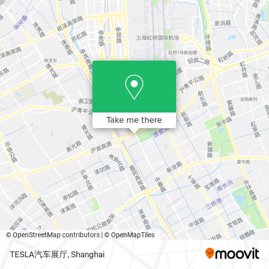 TESLA汽车展厅 map