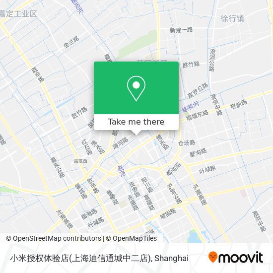 小米授权体验店(上海迪信通城中二店) map