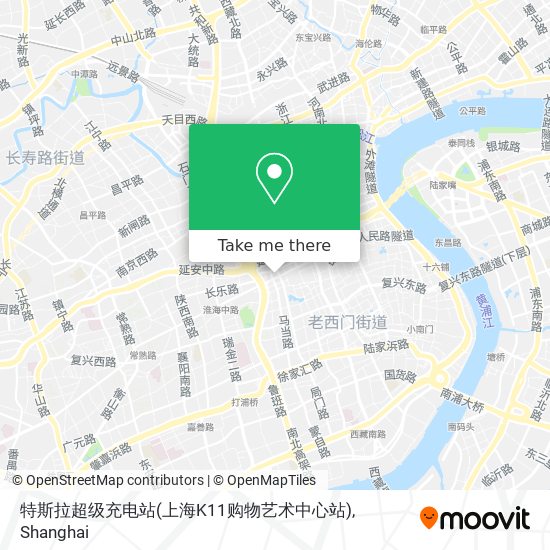 特斯拉超级充电站(上海K11购物艺术中心站) map