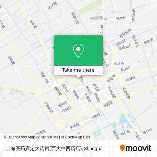 上海医药嘉定大药房(西大中西药店) map