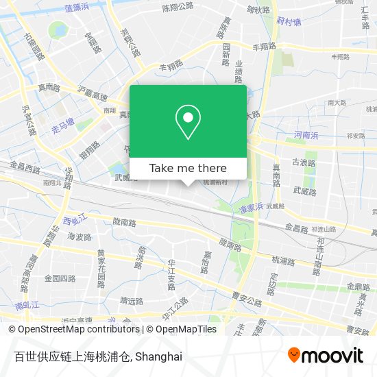 百世供应链上海桃浦仓 map