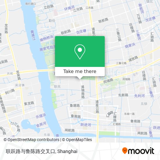 联跃路与鲁陈路交叉口 map
