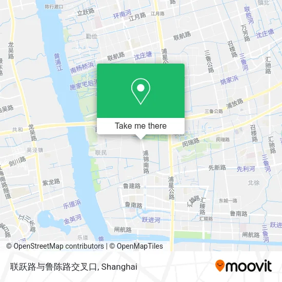 联跃路与鲁陈路交叉口 map