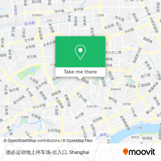 德必运动地上停车场-出入口 map