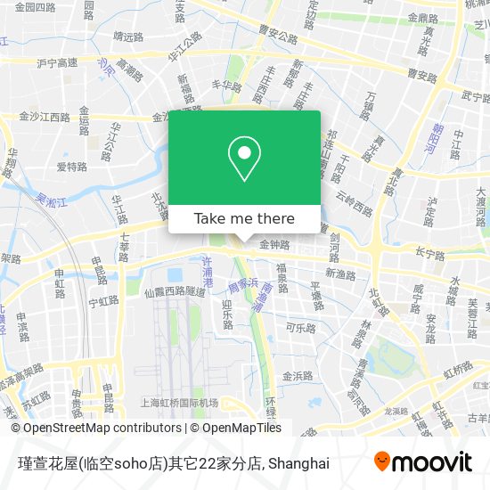 How To Get To 瑾萱花屋 临空soho店 其它22家分店in 新泾镇by Bus Or Metro