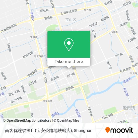 尚客优连锁酒店(宝安公路地铁站店) map