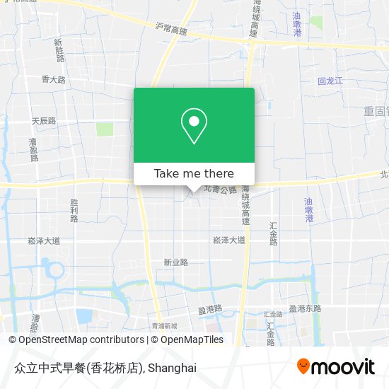 众立中式早餐(香花桥店) map