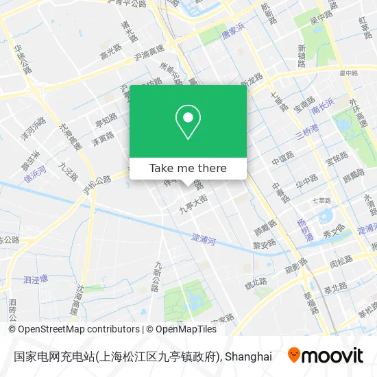 国家电网充电站(上海松江区九亭镇政府) map