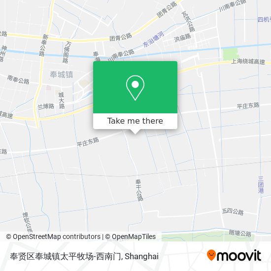 奉贤区奉城镇太平牧场-西南门 map