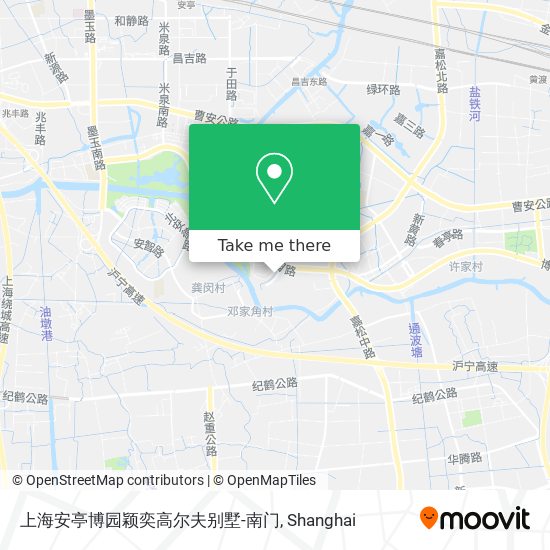 上海安亭博园颖奕高尔夫别墅-南门 map