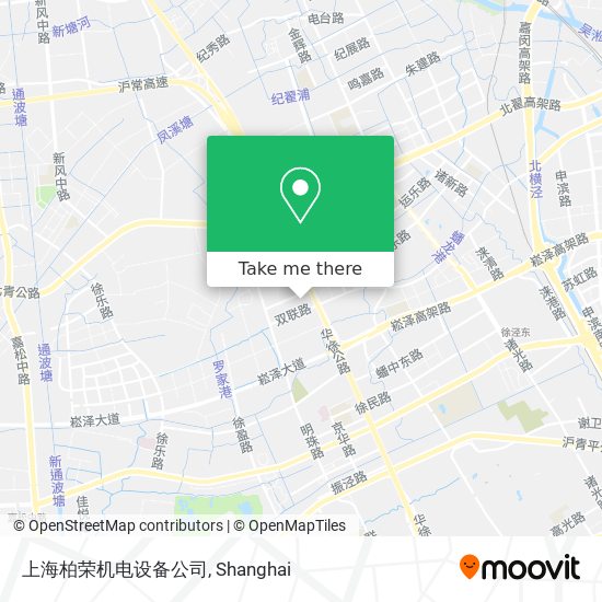 上海柏荣机电设备公司 map