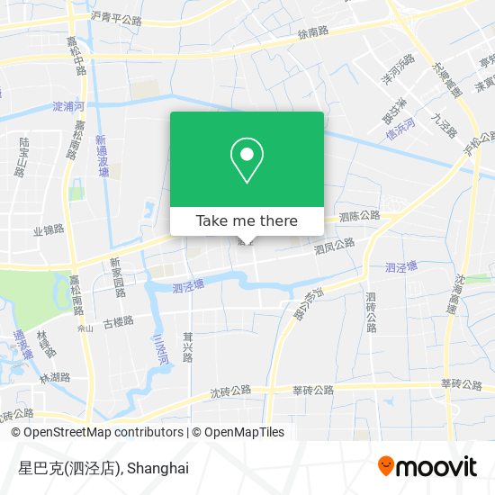 星巴克(泗泾店) map