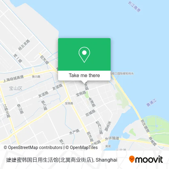 嬷嬷蜜韩国日用生活馆(北翼商业街店) map