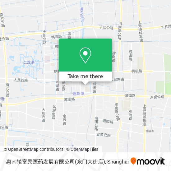 惠南镇富民医药发展有限公司(东门大街店) map