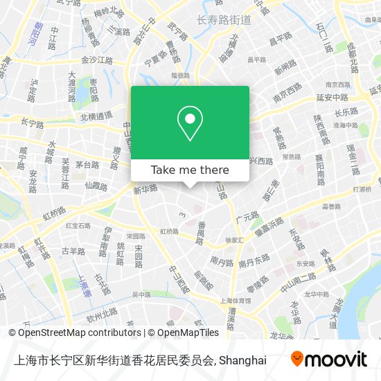 上海市长宁区新华街道香花居民委员会 map