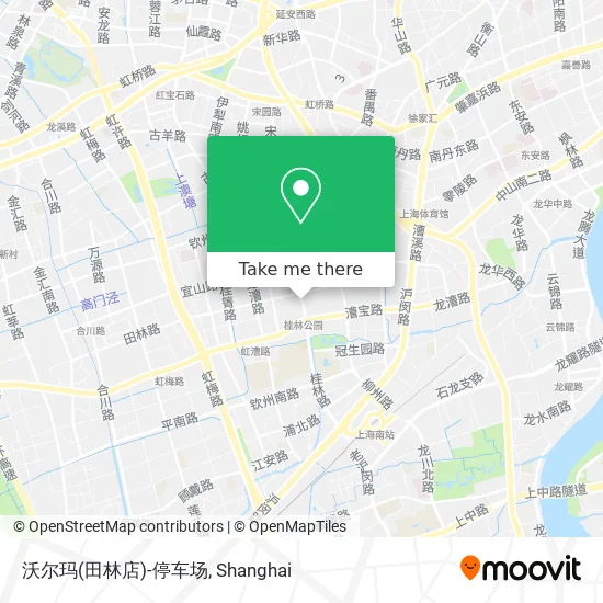 沃尔玛(田林店)-停车场 map
