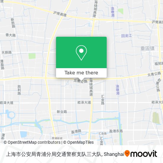 上海市公安局青浦分局交通警察支队三大队 map
