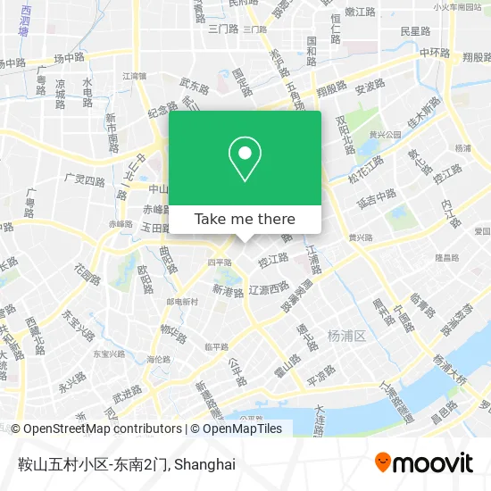 鞍山五村小区-东南2门 map