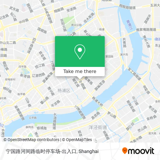 宁国路河间路临时停车场-出入口 map