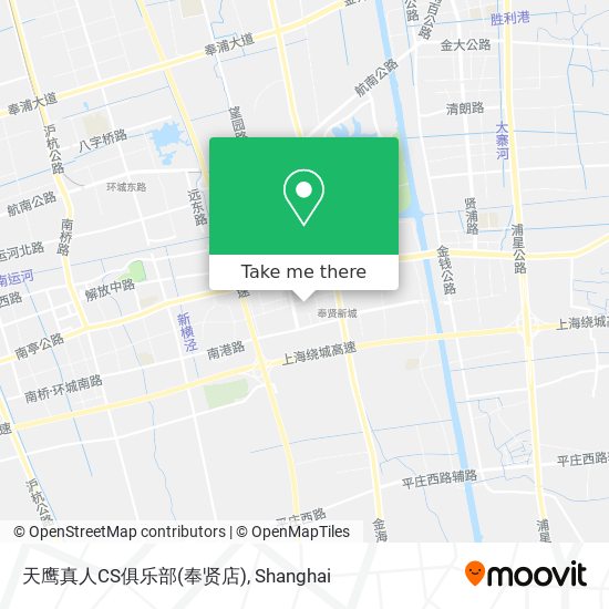 天鹰真人CS俱乐部(奉贤店) map