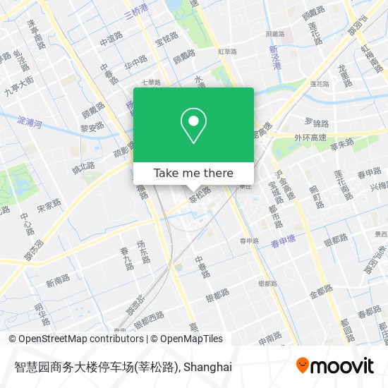 智慧园商务大楼停车场(莘松路) map