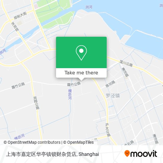 上海市嘉定区华亭镇锁财杂货店 map