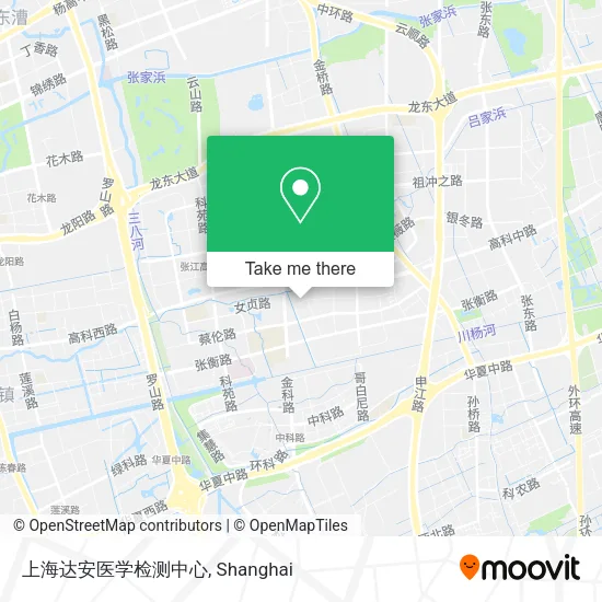 上海达安医学检测中心 map