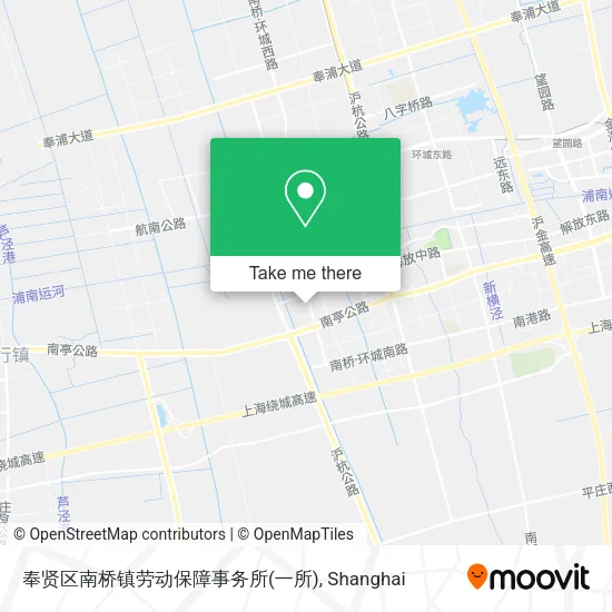 奉贤区南桥镇劳动保障事务所(一所) map