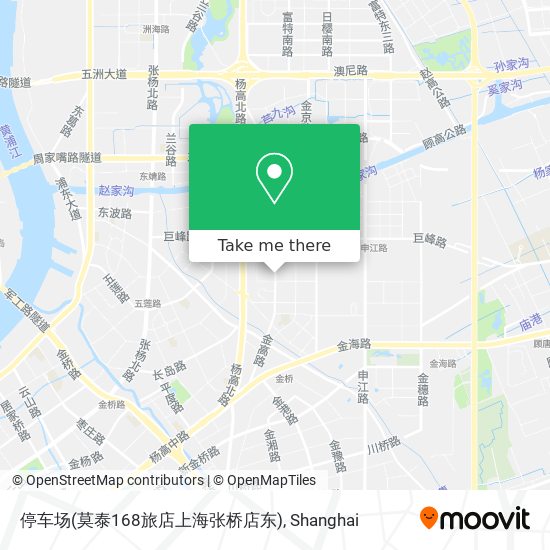 停车场(莫泰168旅店上海张桥店东) map