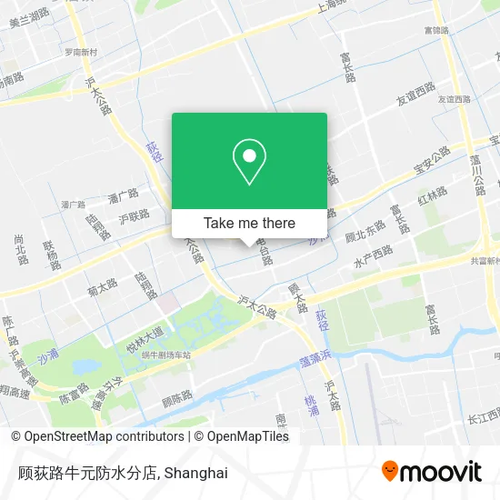 顾荻路牛元防水分店 map