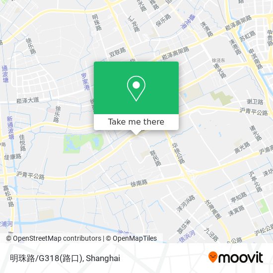 明珠路/G318(路口) map