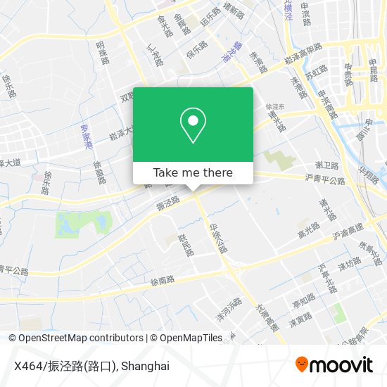 X464/振泾路(路口) map