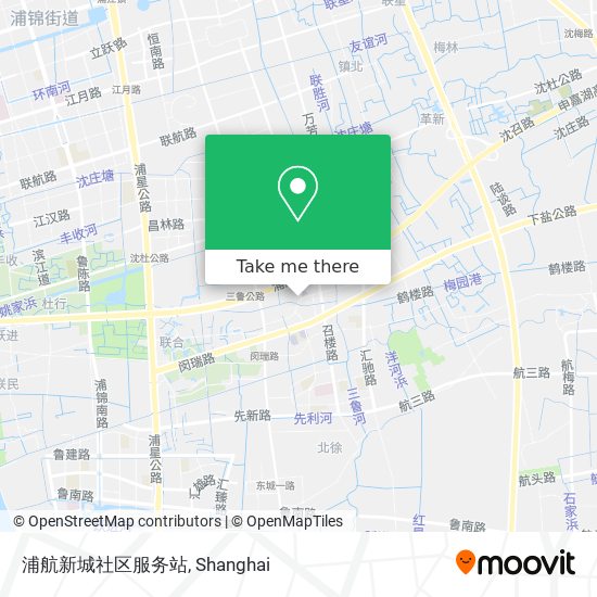 浦航新城社区服务站 map