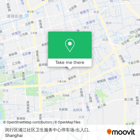 闵行区浦江社区卫生服务中心停车场-出入口 map